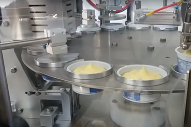 Envasadora automática de copos e potes de manteiga | DELGO