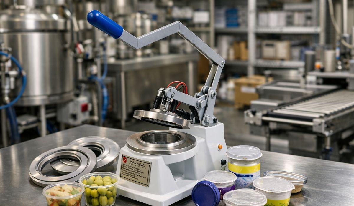 Seladora manual de copos e potes food service