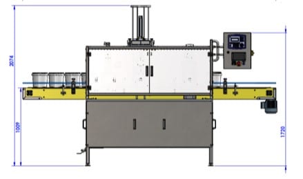 Envasadora de baldes (envase e fecha) - DELGO