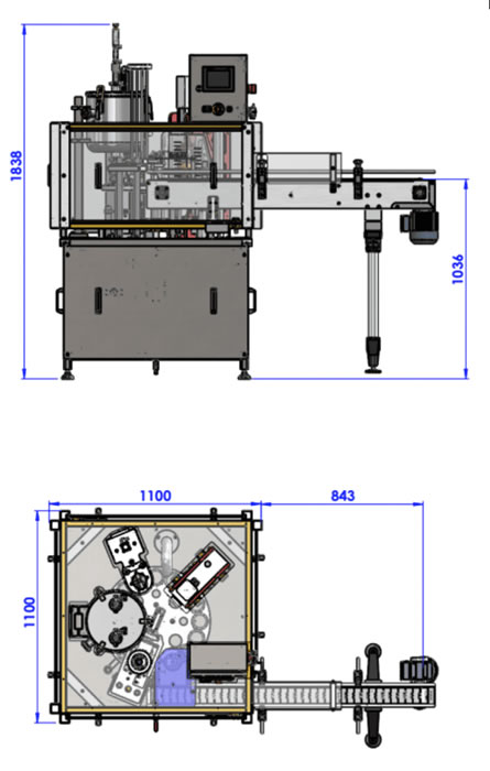 Informações Técnicas Envasadora de líquidos - DELGO 2000
