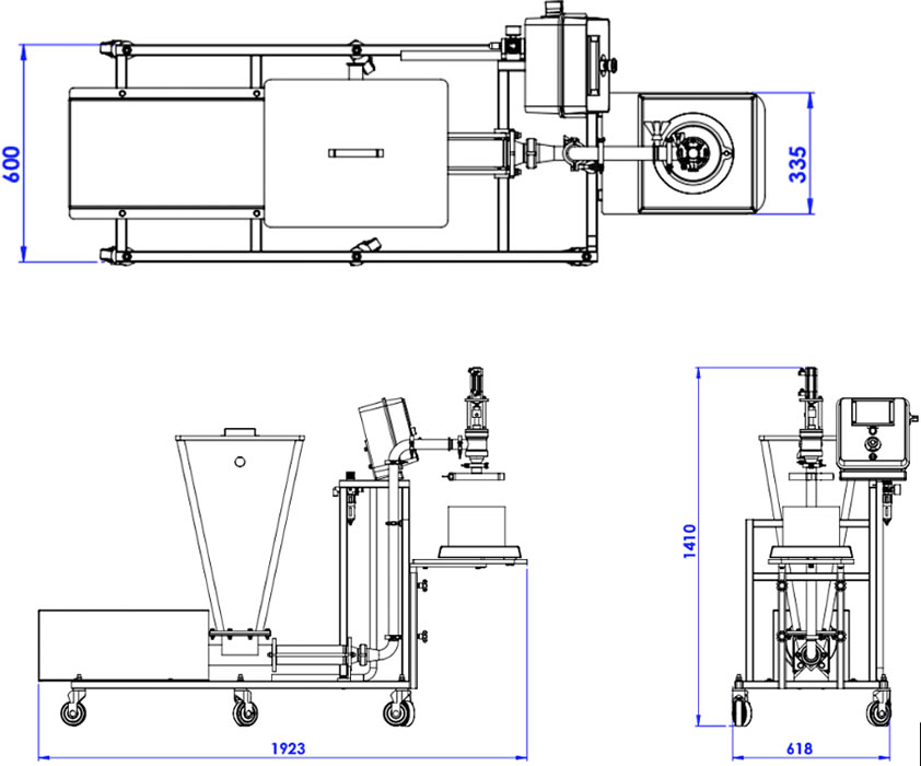 Dosador de bomba para bags