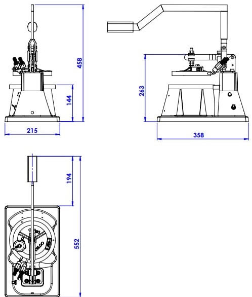 Seladora manual de copos e potes