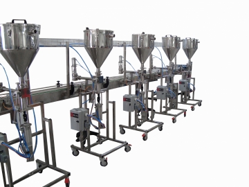 Esteira para montagem de pratos Foto Esteira para montagem de pratos