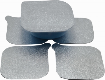 Selos de alumínio 75 mm x 75 mm Foto Selos de alumínio 75 mm x 75 mm